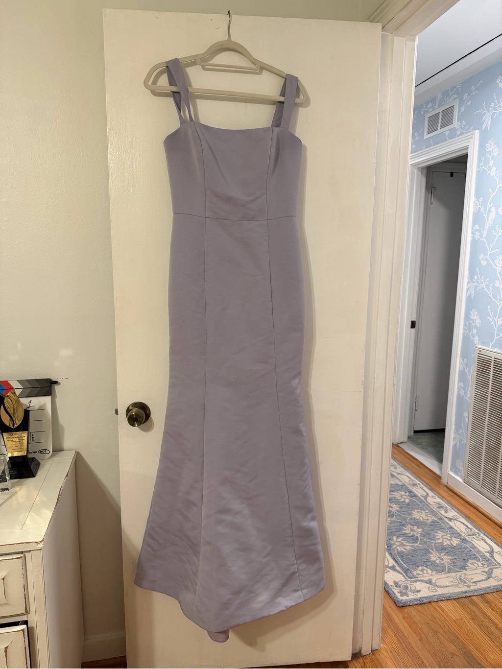 Sandals Bridesmaid Dress Size 8 Elegant Lavender Square-Neck Maxi Dress